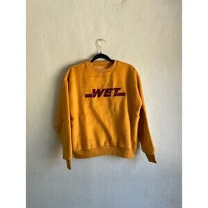 Anthropologie Grey Lab Woman Orange Soft Crewneck Oversized Sweater, Siz…